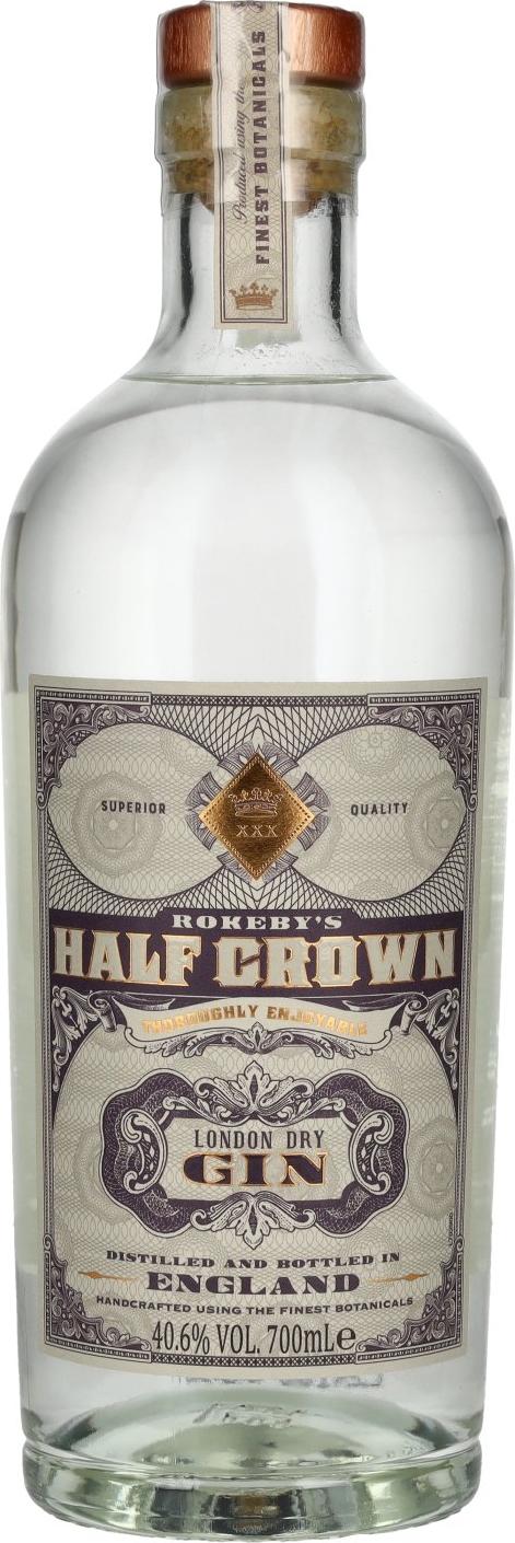 Rokeby's Half Crown London Dry Gin 40,6% Vol. 0,7l