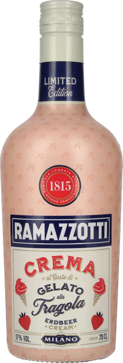 Ramazzotti Crema al Gusto di Gelato alla Fragola Limited Edition 17% Vol. 0,7l