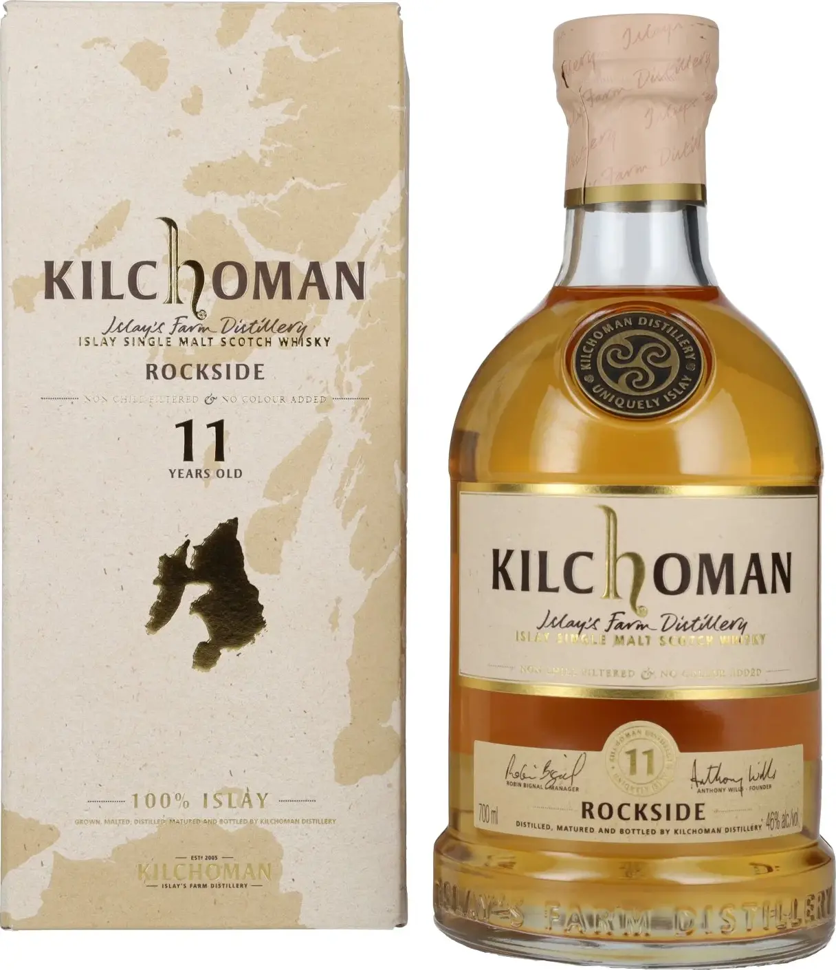 Kilchoman ROCKSIDE 11 Years Old Islay Single Malt Scotch Whisky 46% Vol. 0,7l in Giftbox