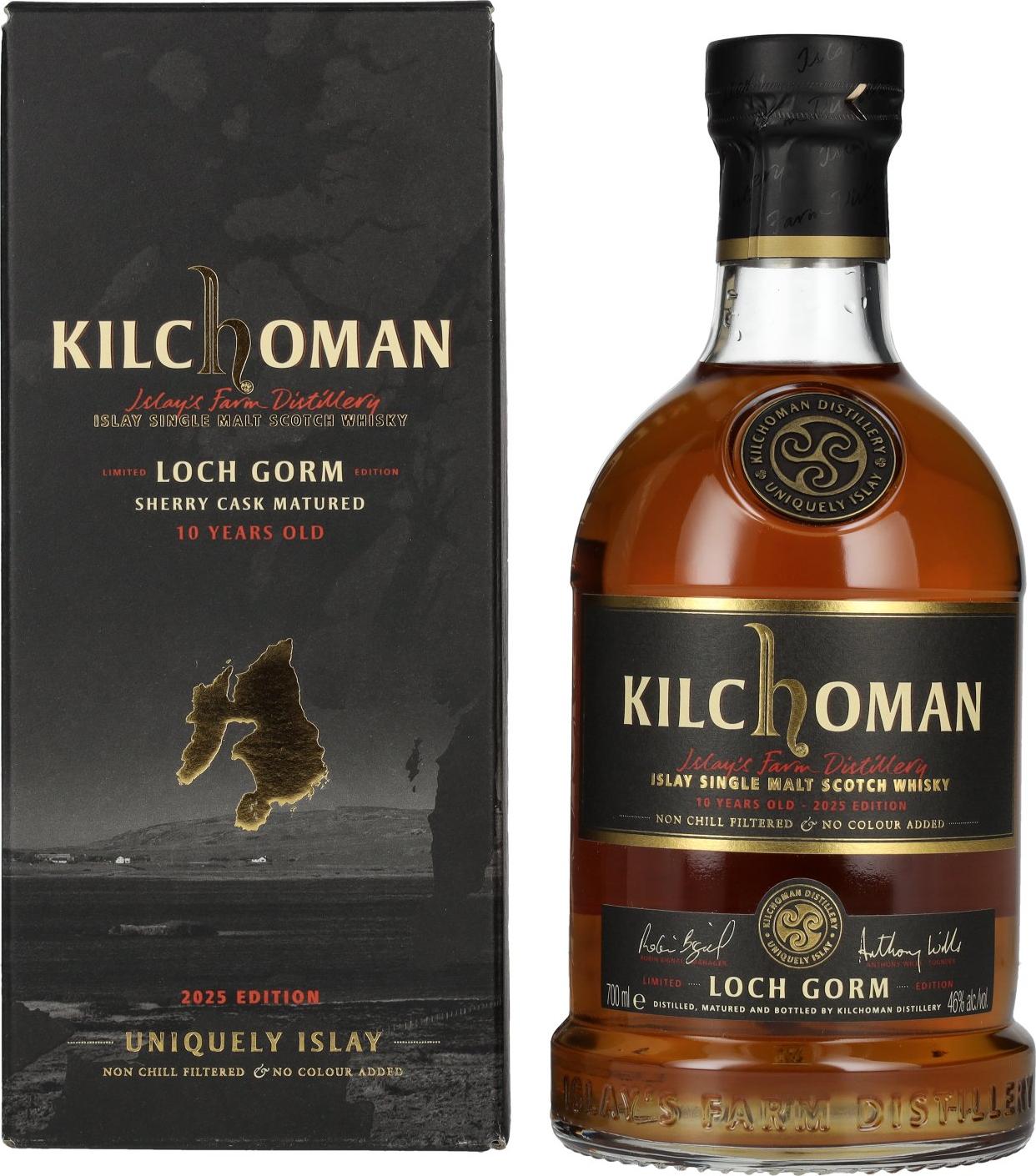 Kilchoman 10 Years Old LOCH GORM Limited Edition 2025 46% Vol. 0,7l in Giftbox