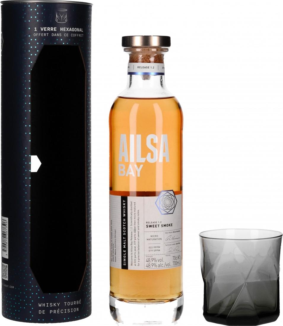 Ailsa Bay SWEET SMOKE Release 1.2 48,9% Vol. 0,7l in Giftbox with glass