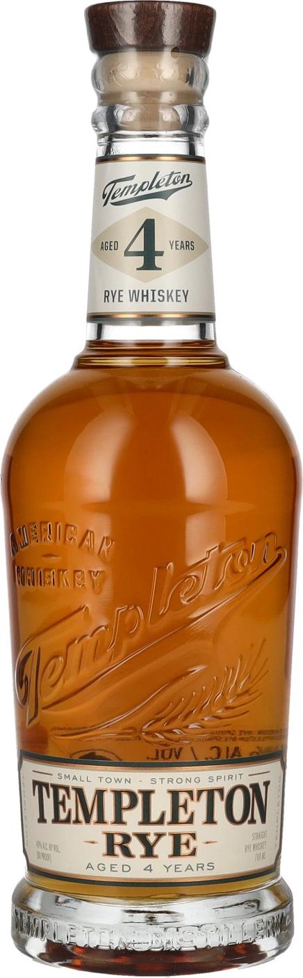 Templeton Rye 4 Years Old Straight Whiskey 40% Vol. 0,7l