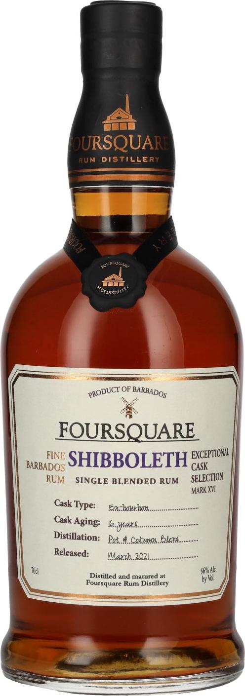 Foursquare 16 Years Old SHIBBOLETH Single Blended Rum 56% Vol. 0,7l
