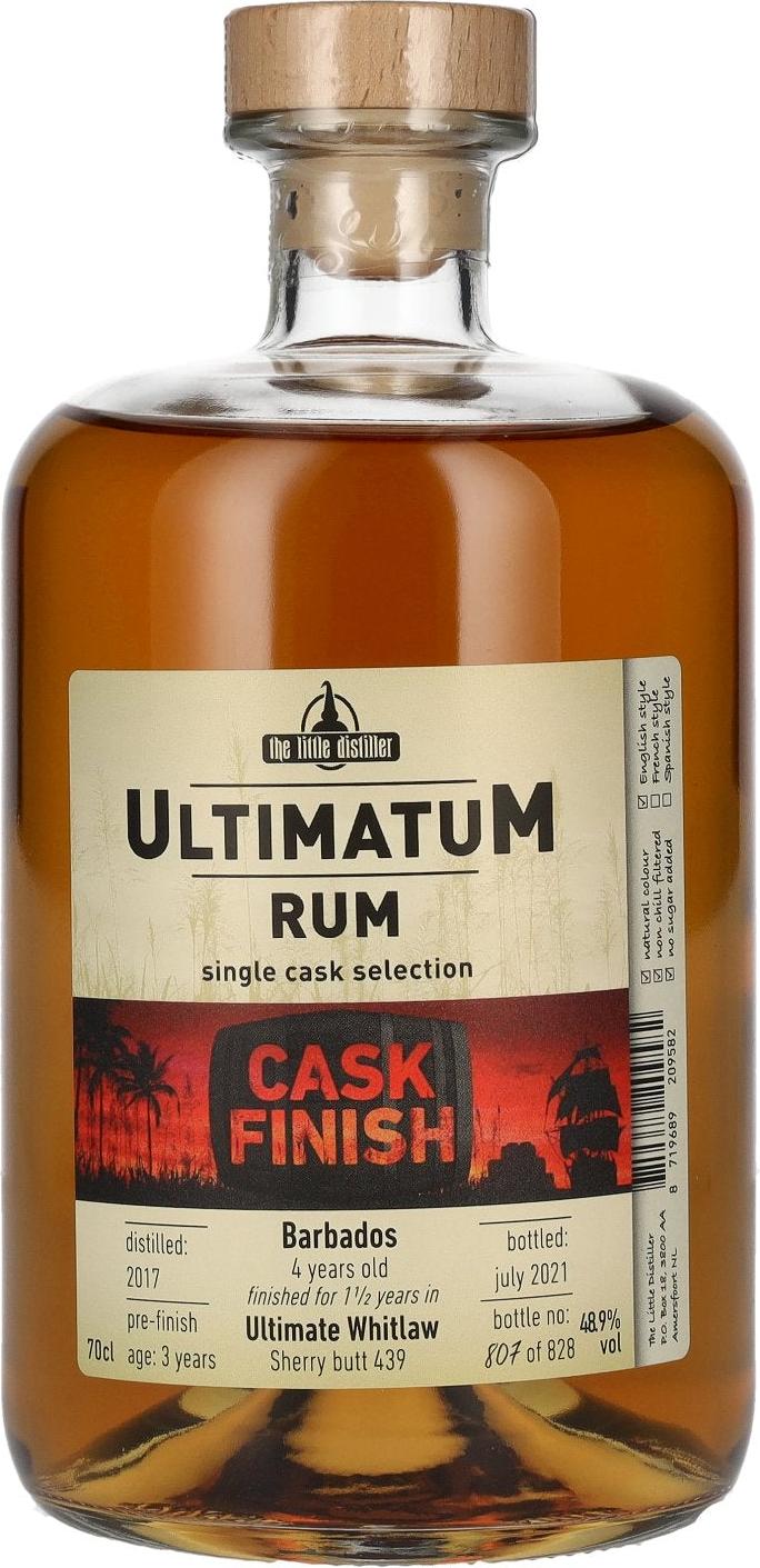 UltimatuM Rum 4 Years Old CASK FINISH Barbados 48,9% Vol. 0,7l
