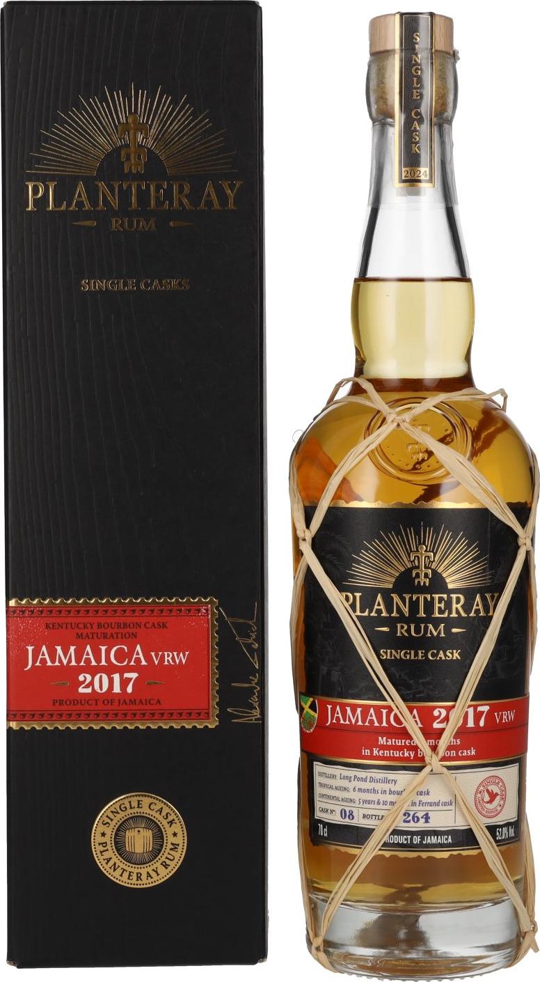 Plantation / Planteray JAMAICA VRW 2017 Kentucky Bourbon Cask Finish 52% Vol. 0,7l in Giftbox