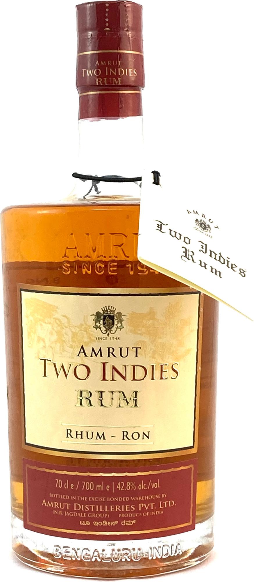 Amrut Two Indies Rum 42,8% Vol. 0,7l