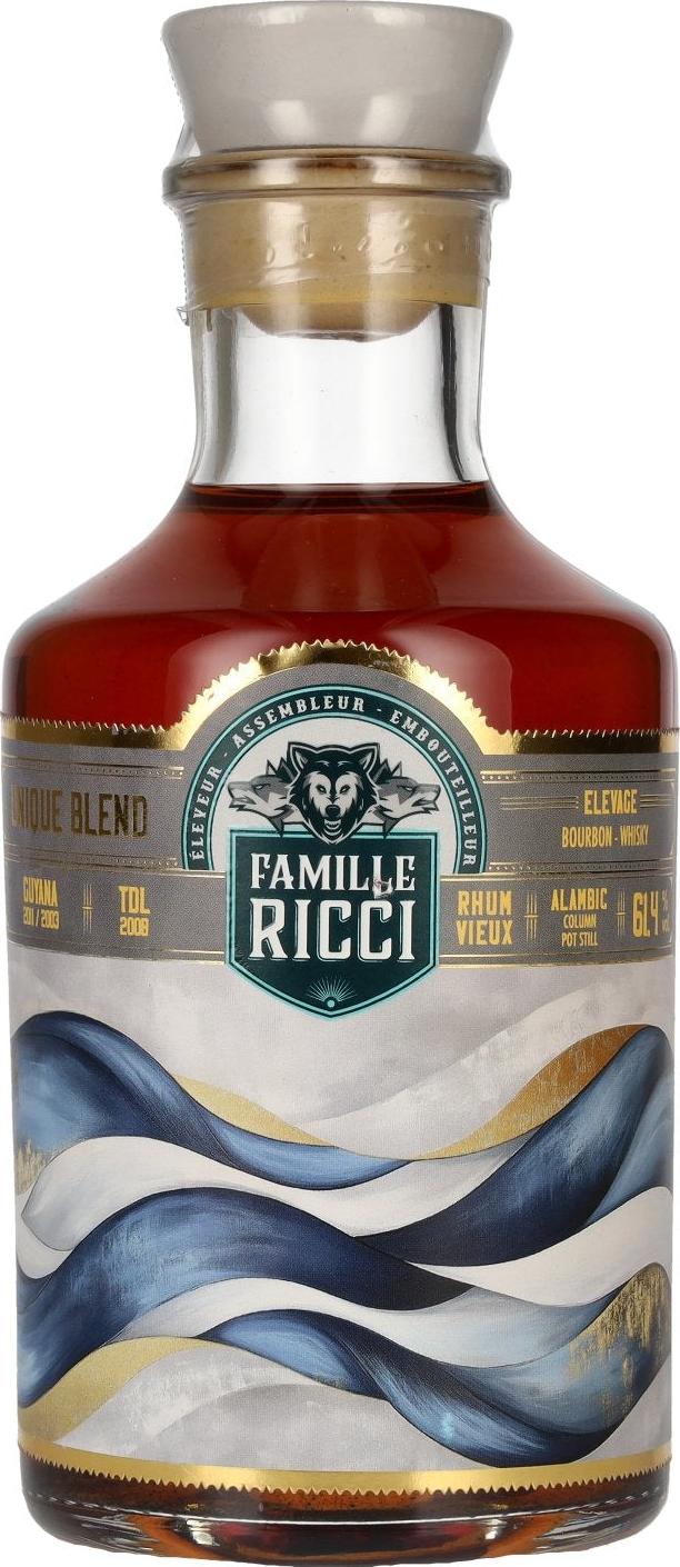 Famille Ricci Unique Blend Guyana 2011/2003 Rhum Vieux 61.4% Vol. 0.5l