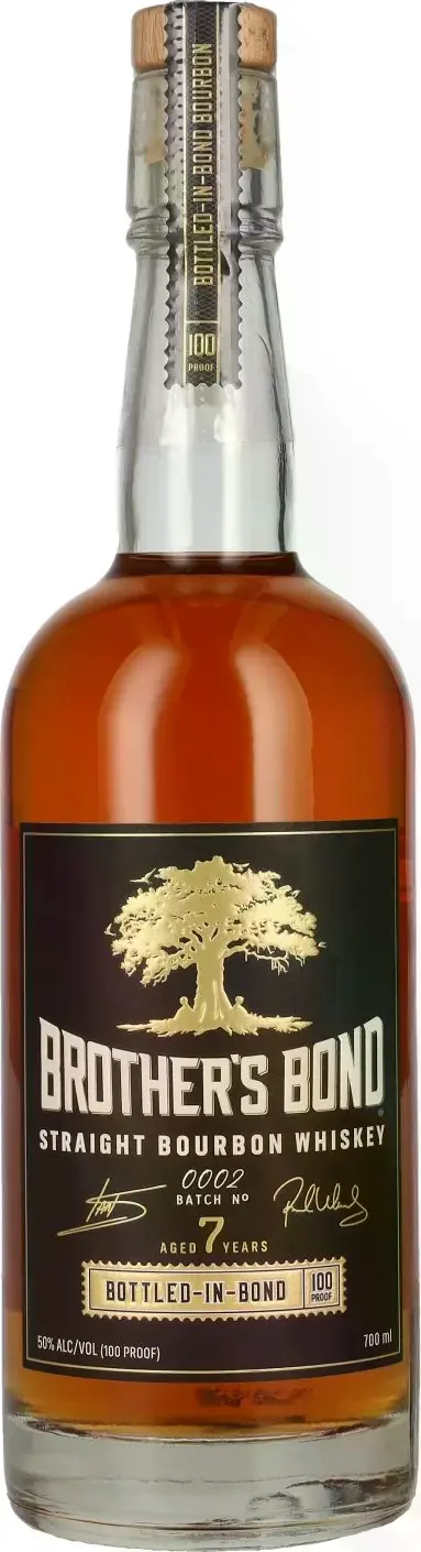 Brother's Bond 7 Years Old Bottled-In-Bond Straight Bourbon Whiskey Batch No. 0002 50% Vol. 0,7l
