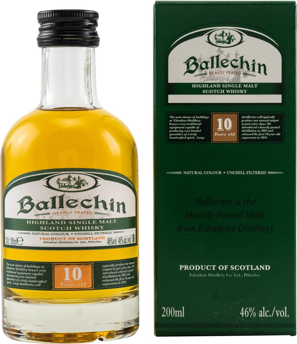 Edradour Ballechin 10 Years Old 46% Vol. 0,2l in Giftbox