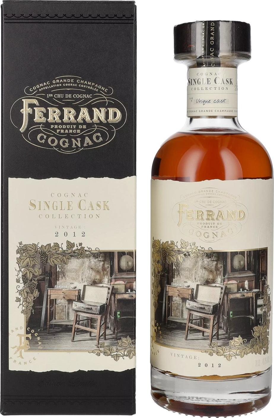 Ferrand SINGLE CASK Collection Vintage 2012 49,8% Vol. 0,7l in Giftbox