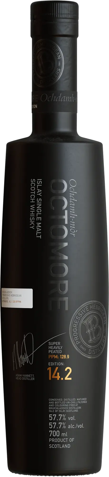 Octomore EDITION 14.2 Super Heavily Peated Islay Whisky 57,7% Vol. 0,7l