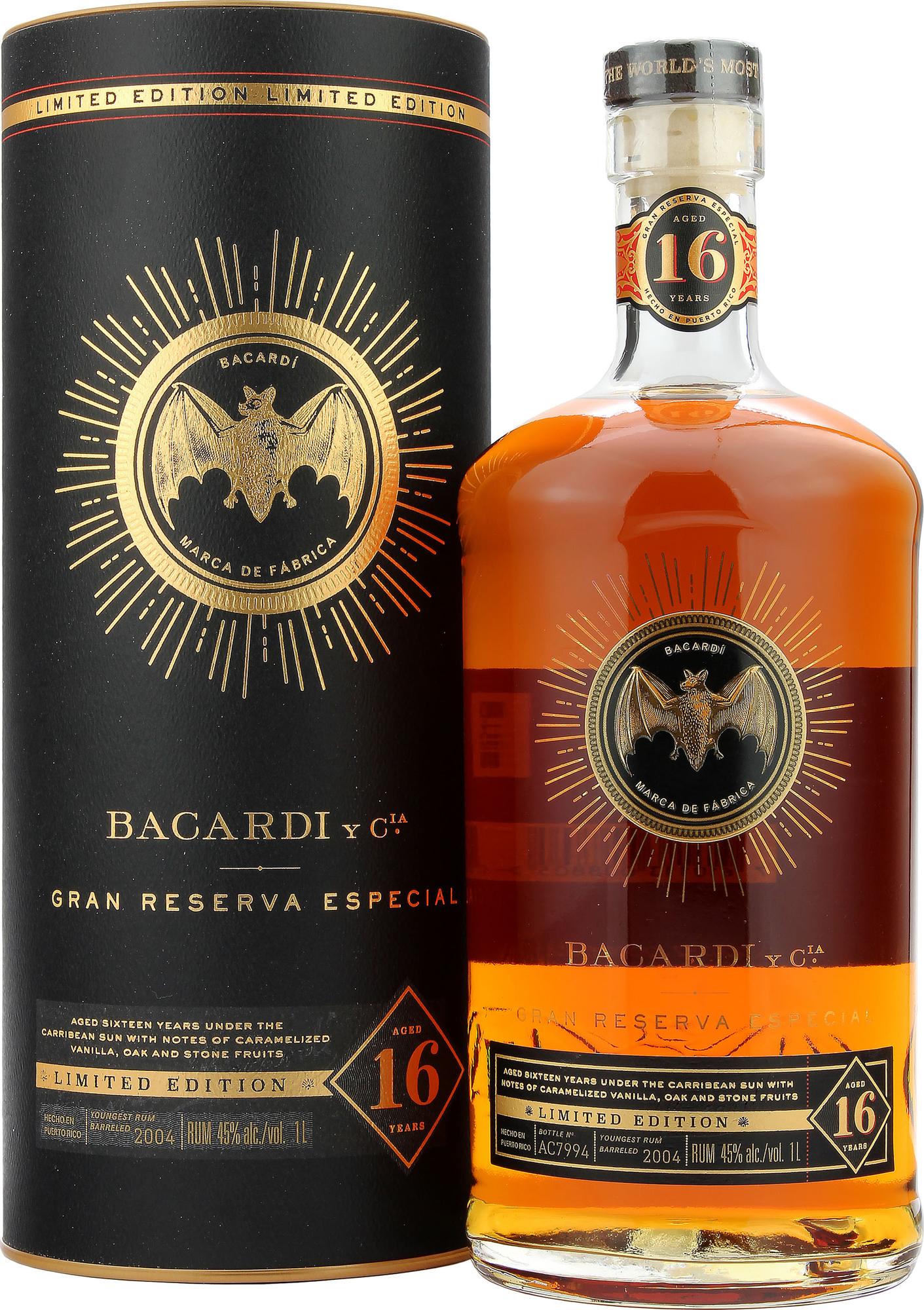 Bacardi Gran Reserva Especial Limited Edition 16 Years Old 45% Vol. 1l