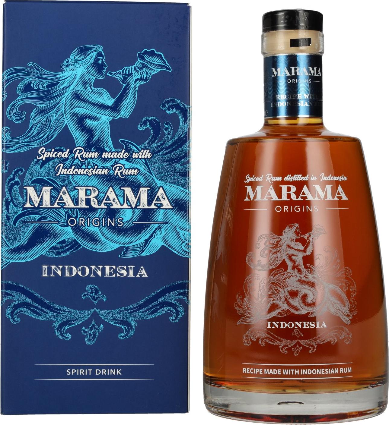 Marama ORIGINS Indonesian Spiced Rum 40% Vol. 0,7l in Giftbox