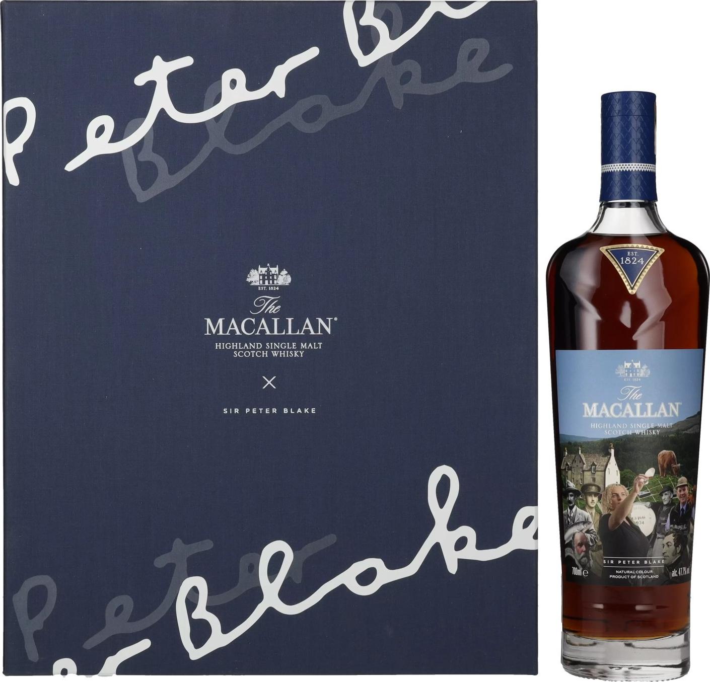 The Macallan SIR PETER BLAKE Highland Single Malt Scotch Whisky 47,7% Vol. 0,7l in Giftbox