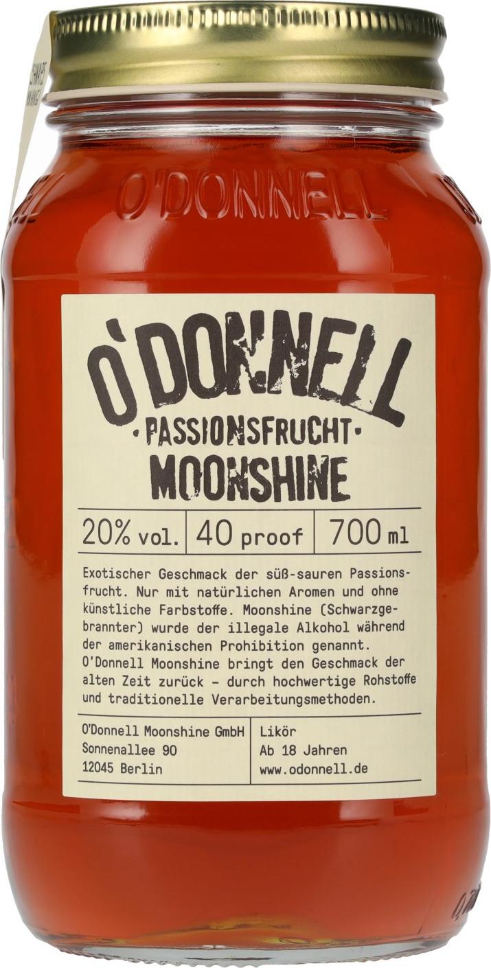 O'Donnell PASSION FRUIT Moonshine 20% Vol. 0,7l