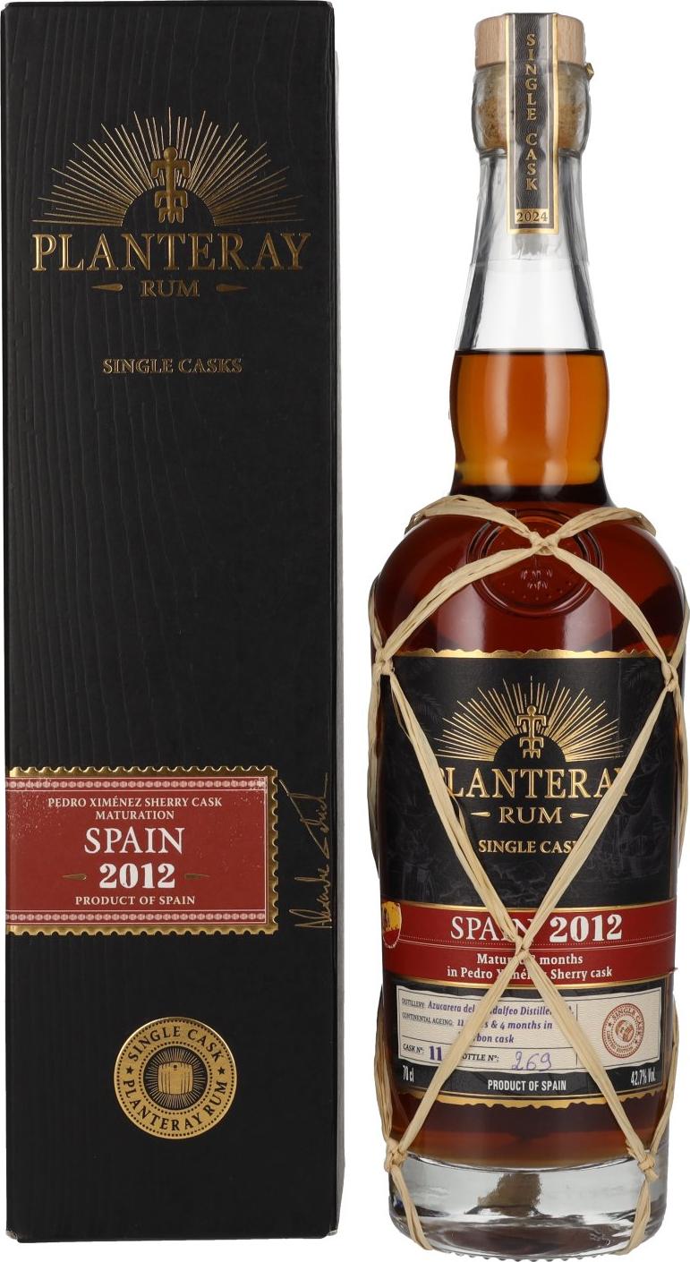 Plantation / Planteray SPAIN Single Cask PX Cask Finish 2012 42,7% Vol. 0,7l in Giftbox