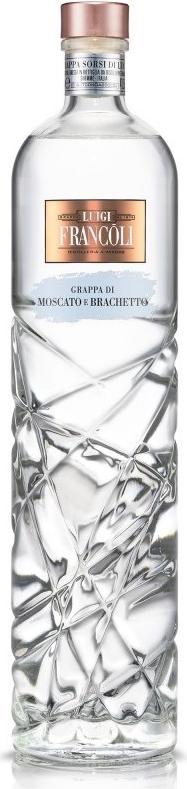 Luigi Francoli Grappa MOSCATO and BRACHETTO 41,5% Vol. 0,7l