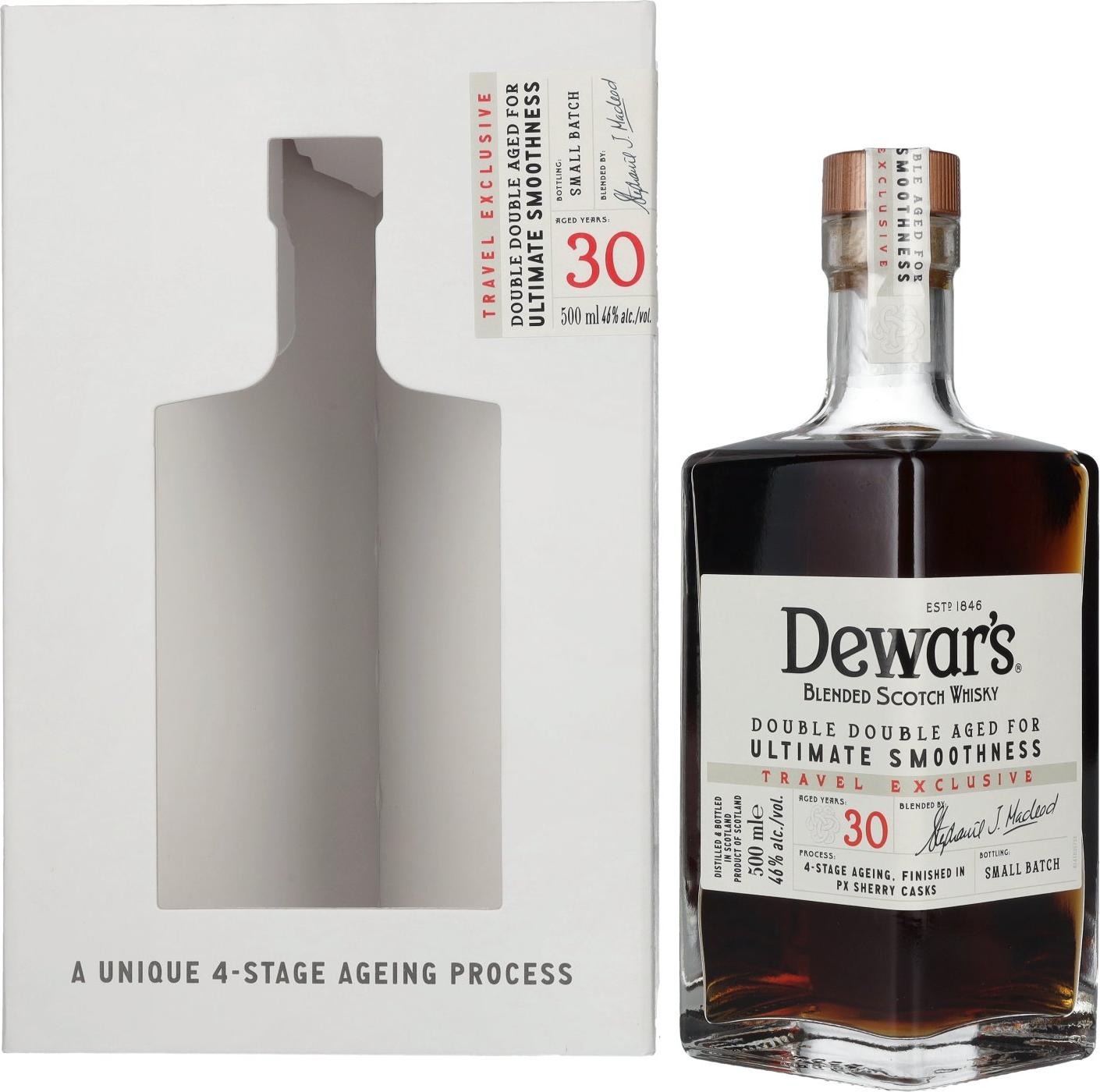 Dewar's 30 Years Old Double Double Aged Blended Scotch Whisky 46% Vol. 0,5l in Giftbox