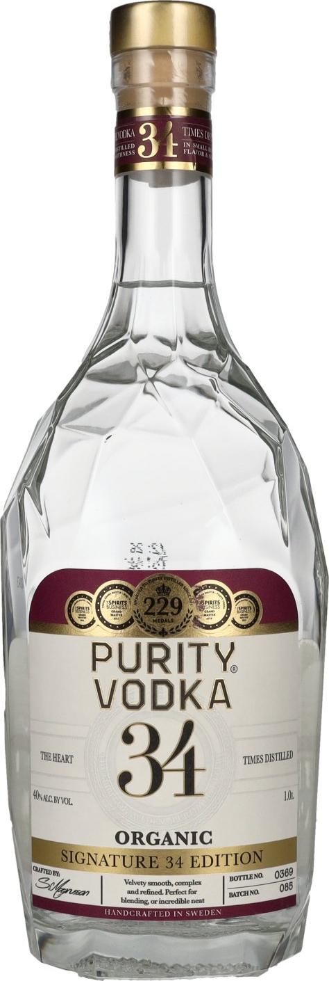 Purity SIGNATURE 34 EDITION ORGANIC VODKA 40% Vol. 1l