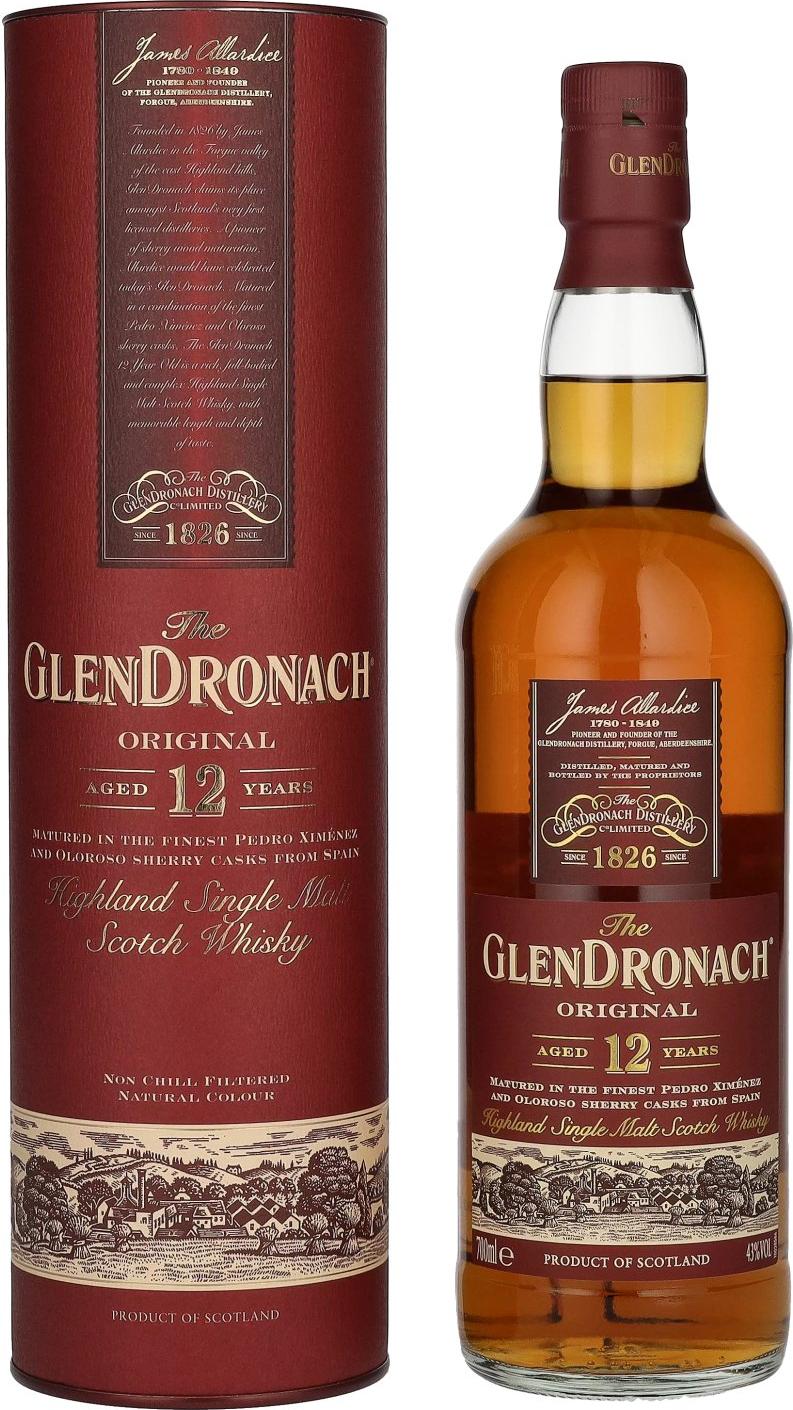 The GlenDronach ORIGINAL 12 Years Old 43% Vol. 0,7l in Giftbox