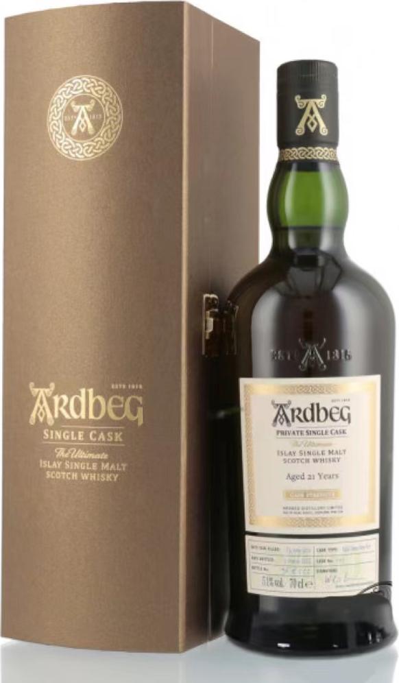 Ardbeg 21 Years Old Private Reserve Single Cask Whisky 51% Vol. 0,7l