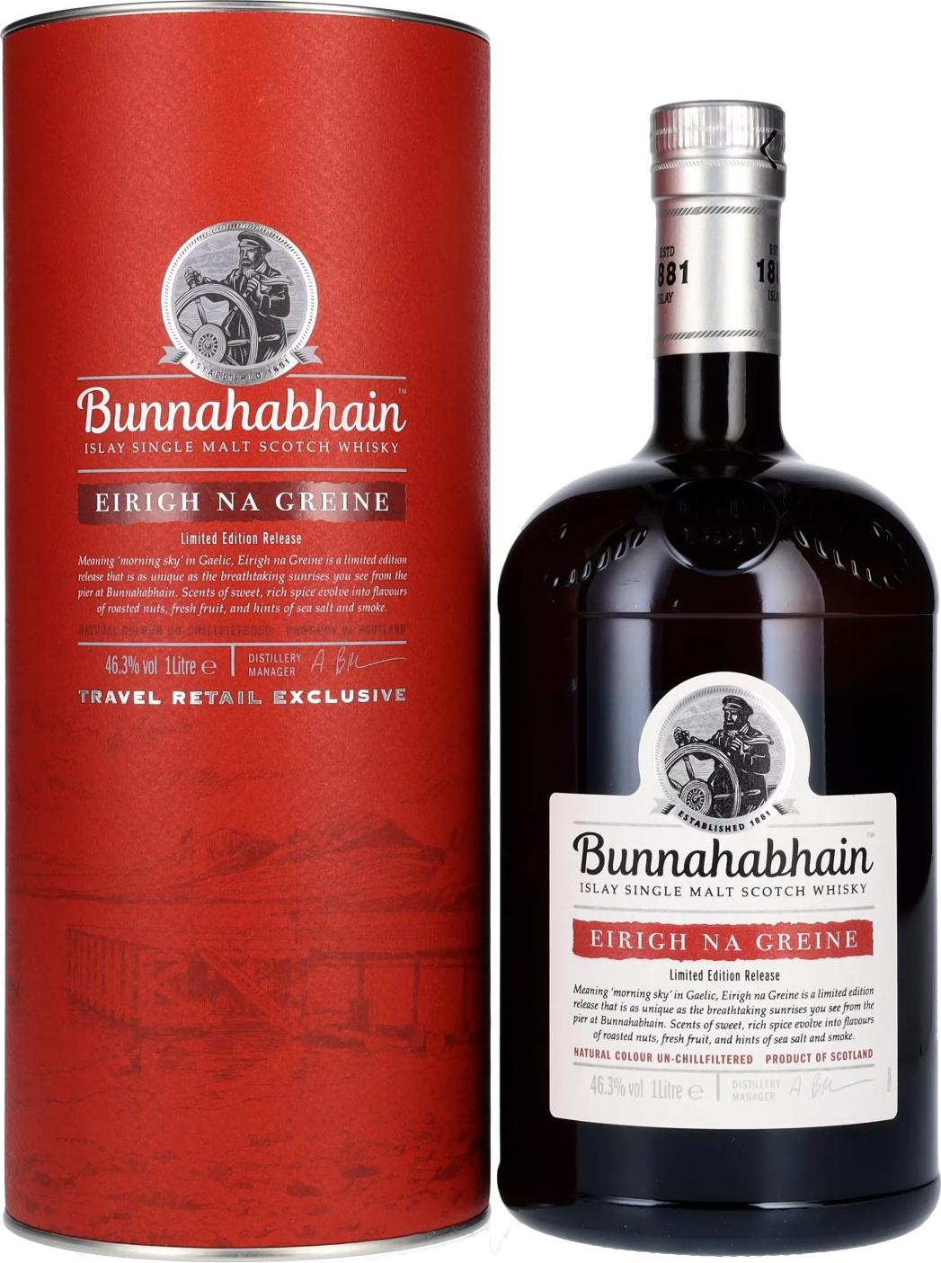Bunnahabhain EIRIGH NA GREINE 46,3% Vol. 1l in Giftbox