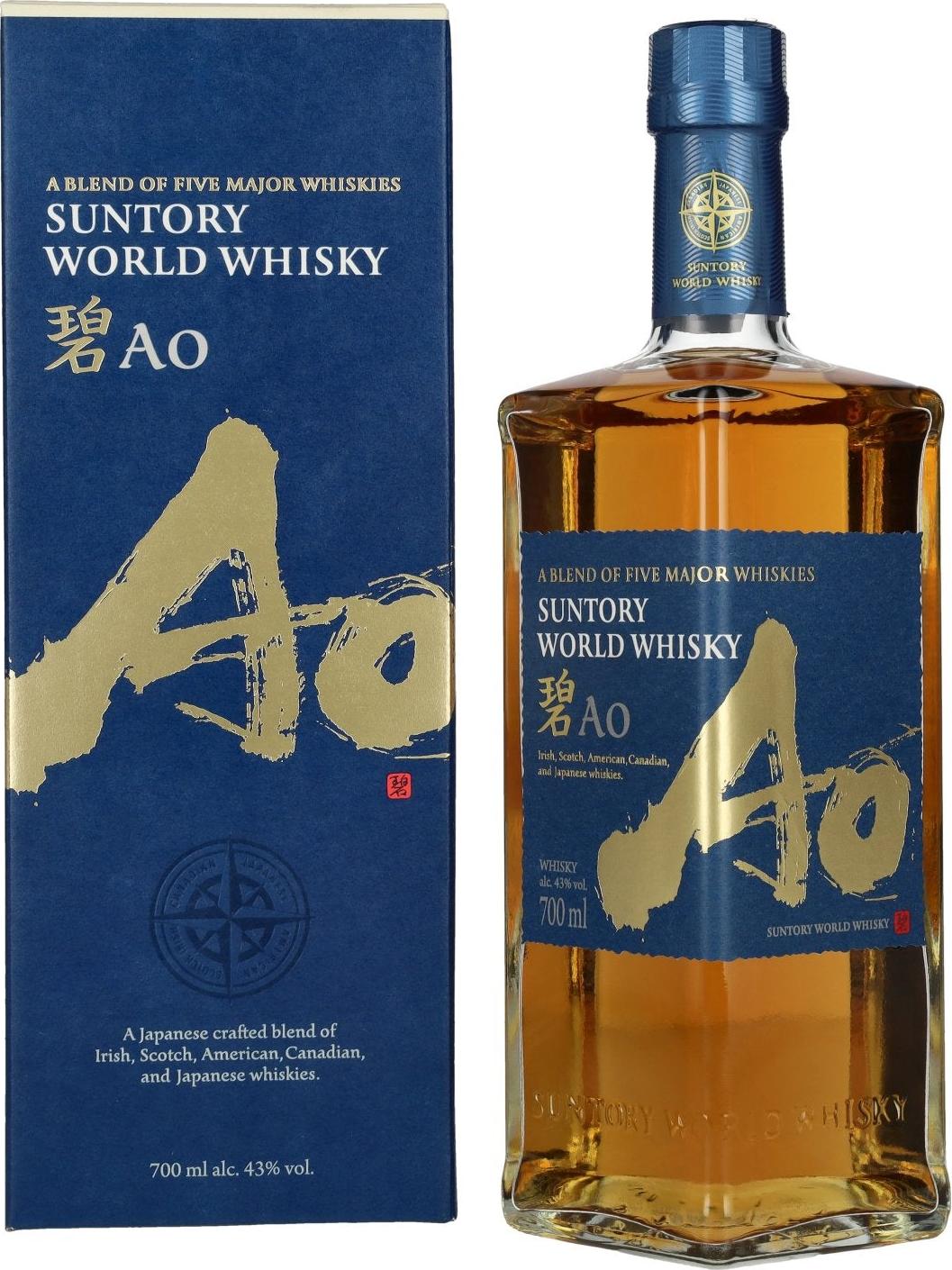 Suntory AO World Blend Whisky 43% Vol. 0,7l in Giftbox