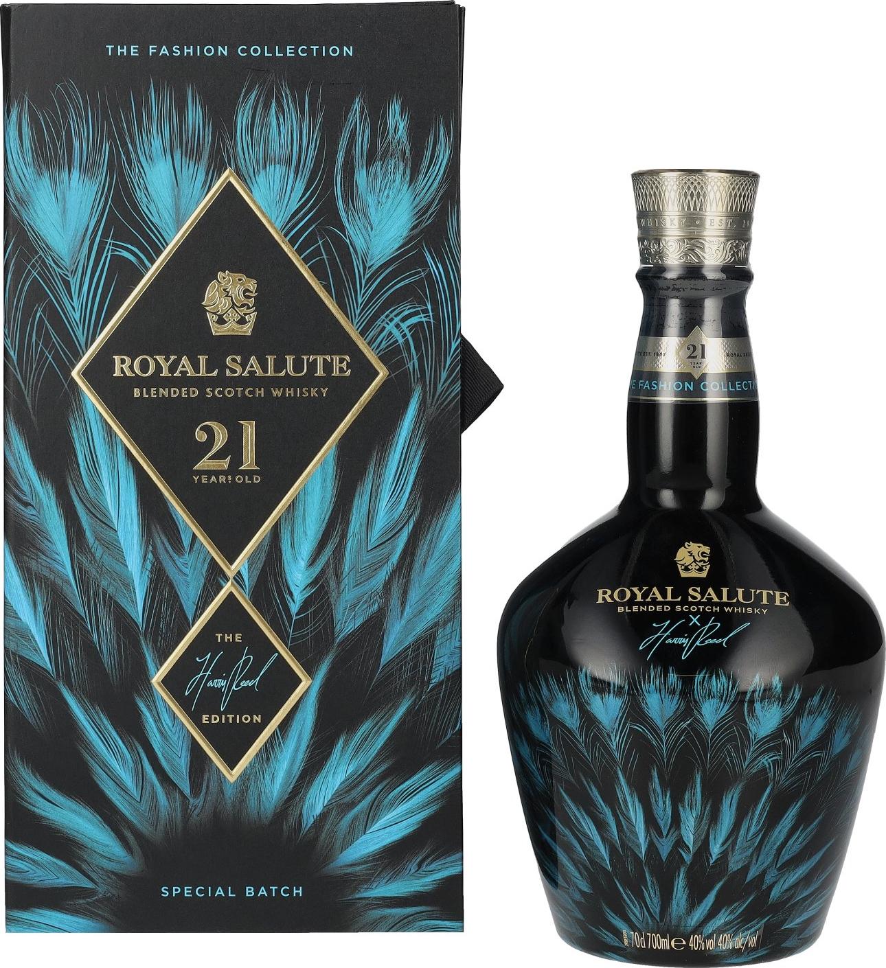 Royal Salute 21 Years Old HARRIS REED BLUE EDITION Blended Scotch Whisky 40% Vol. 0,7l in Giftbox