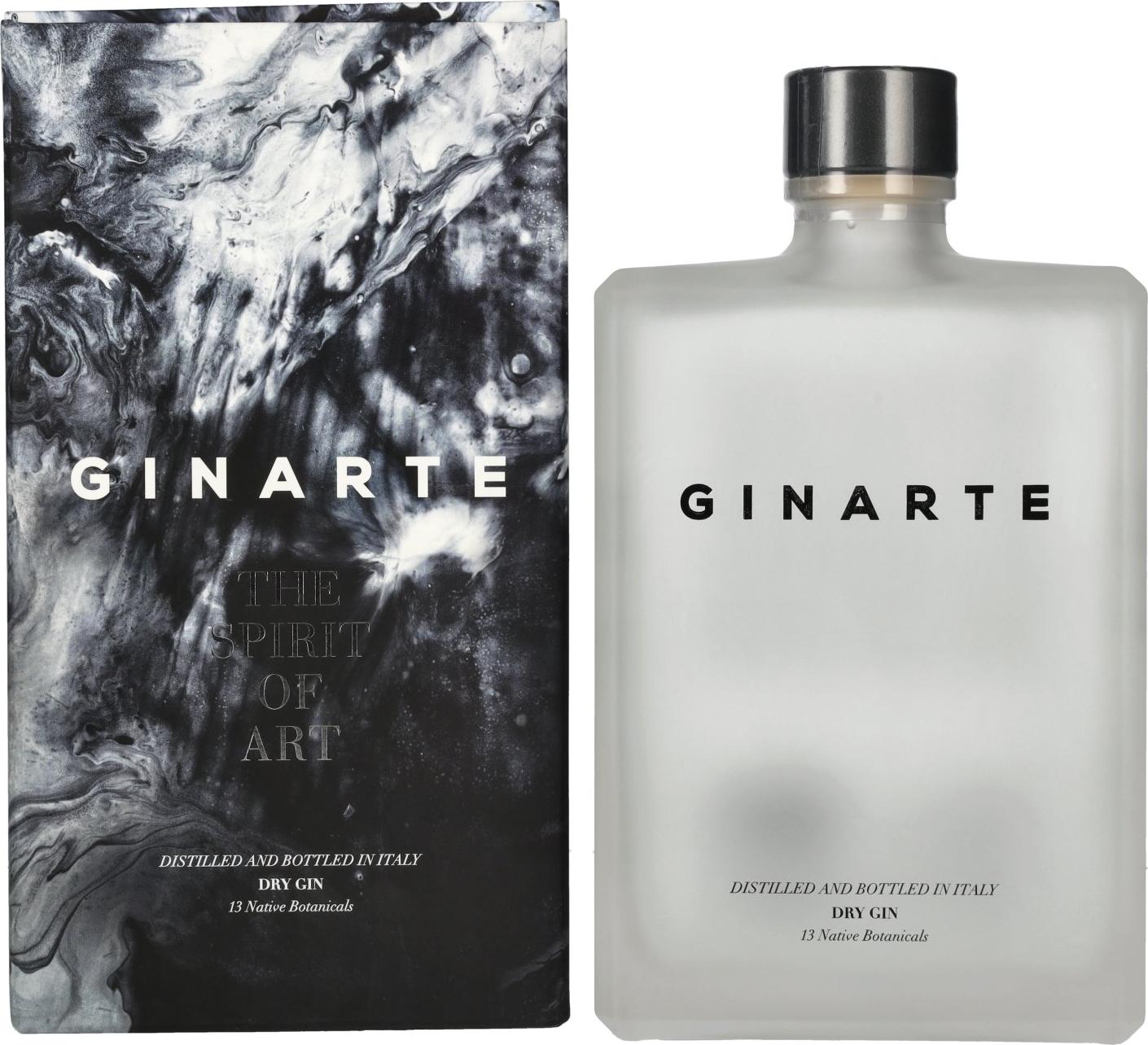 GINARTE Dry Gin The Spirit Of Art 43,5% Vol. 0,7l in Giftbox
