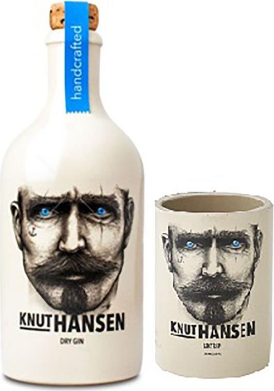 Knut Hansen Dry Gin 42% Vol. 0,5l in Giftbox with ceramic mug