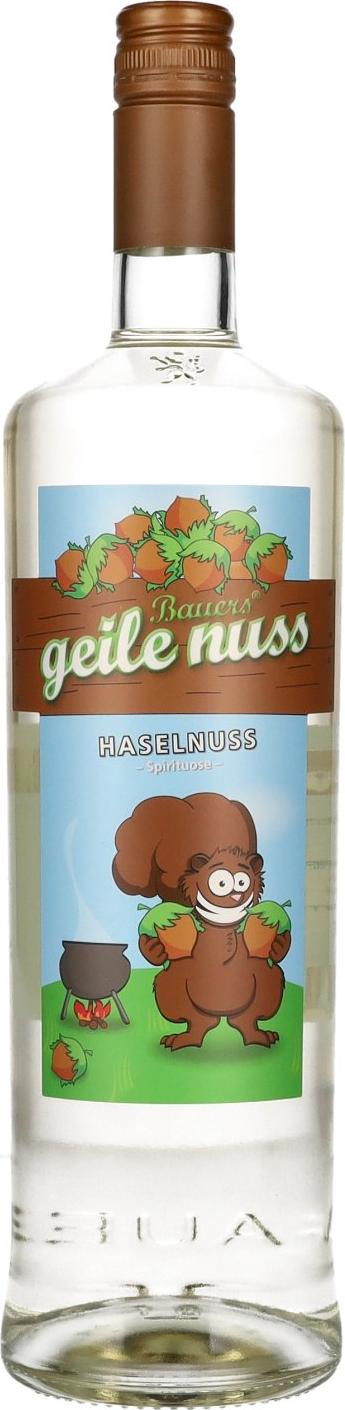 Bauer Geile Nuss Haselnuss Spirituose 33% Vol. 1l