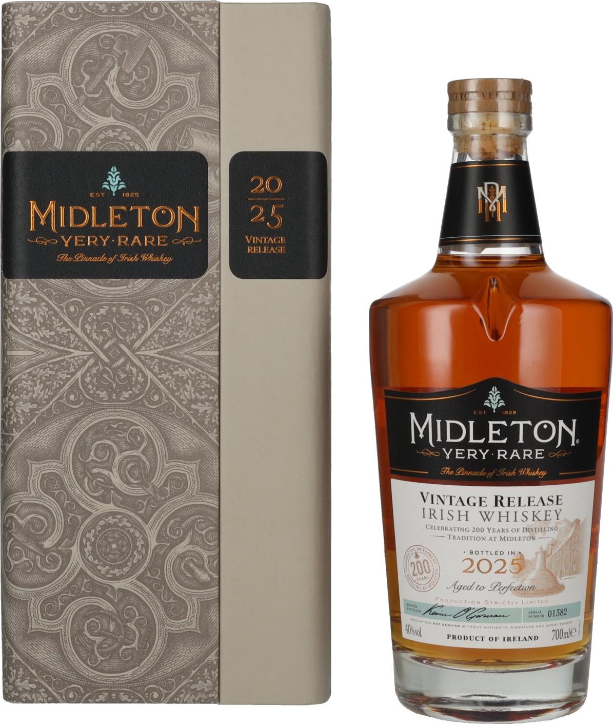 Midleton Very Rare Irish Whiskey Vintage Release 2025 40% Vol. 0,7l in Giftbox