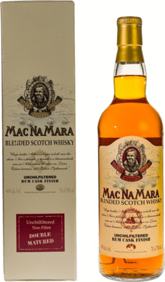 Gaelic Whisky MACNAMARA Rum Cask Finish Blended Scotch Whisky 40% Vol. 0,7l in Giftbox