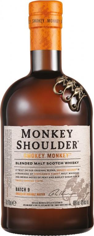 Monkey Shoulder SMOKEY MONKEY Blended Malt BATCH 9 40% Vol. 0,7l