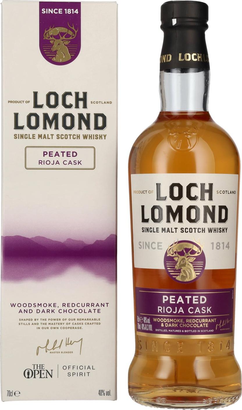 Loch Lomond THE ORIGINAL Peated Rioja Cask Single Malt 40% Vol. 0,7l in Giftbox