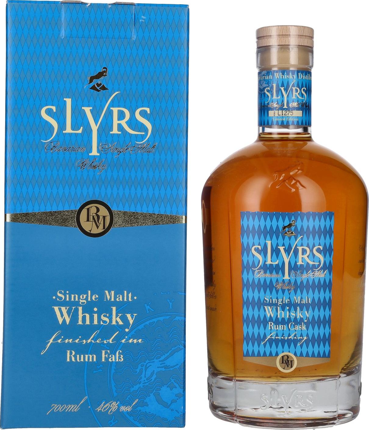 Slyrs RUM FASS FINISH Single Malt Whisky Limited Edition 46% Vol. 0,7l in Giftbox