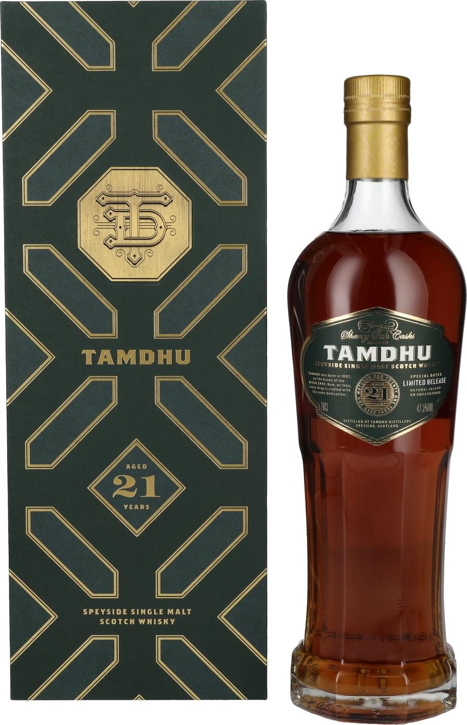 Tamdhu 21 Years Old Speyside Single Malt Limited Release 47,5% Vol. 0,7l in Giftbox