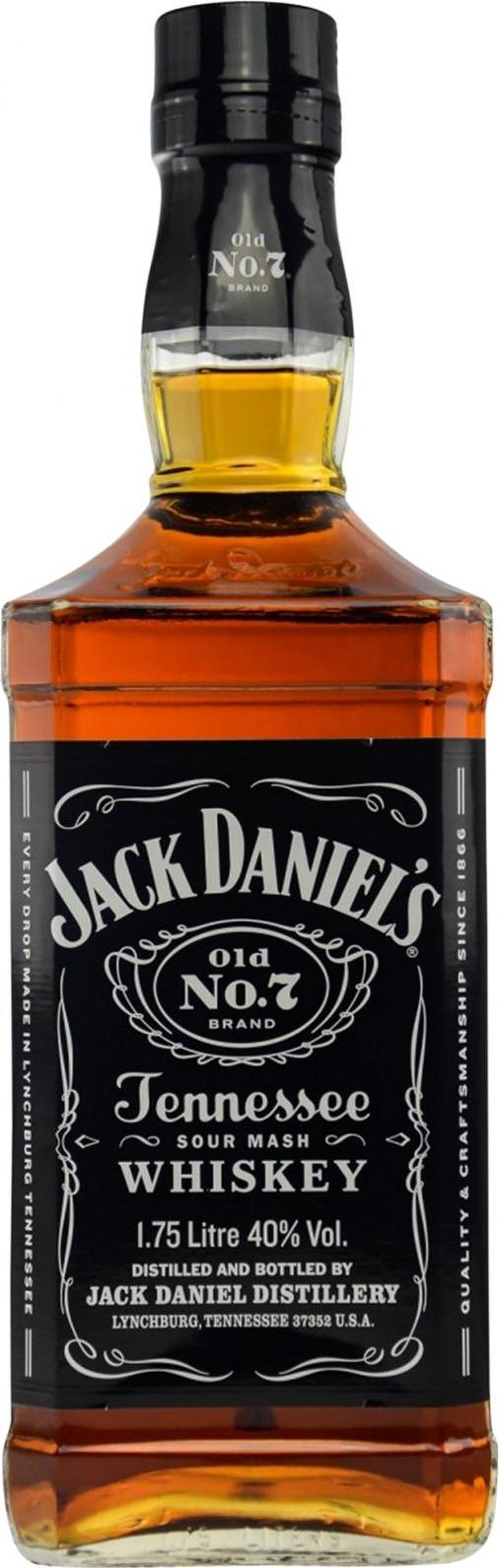 Jack Daniel's Old No.7 Tennessee Whiskey 40% Vol. 1,75l
