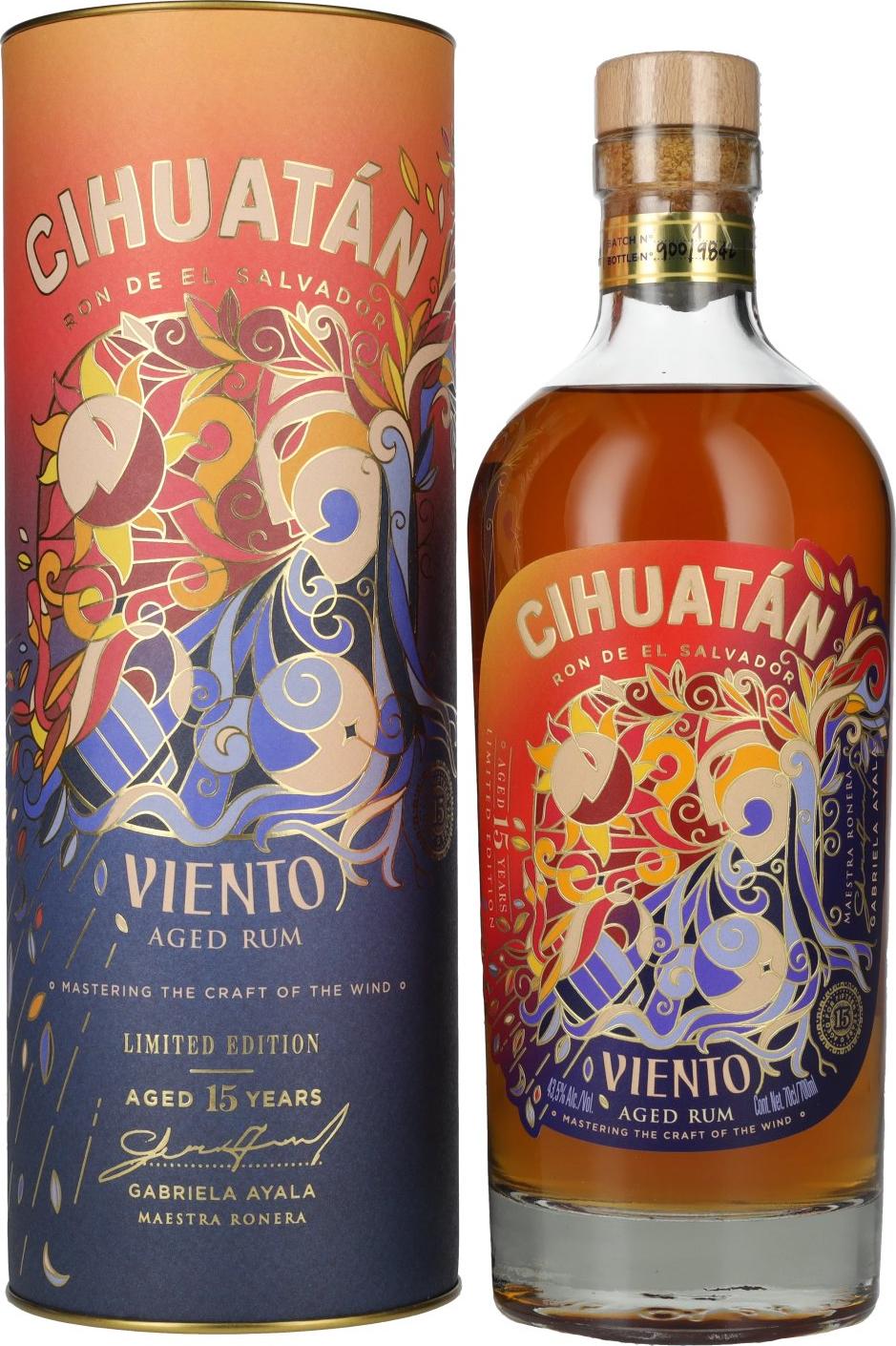 Cihuatán VIENTO Rum Limited Edition 43,5% Vol. 0,7l in Giftbox