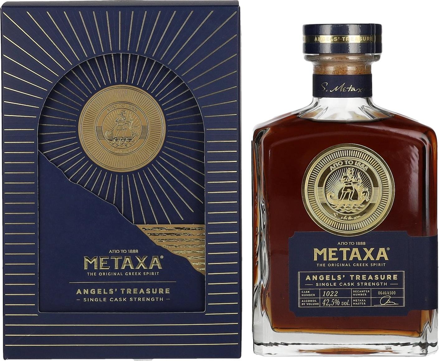 Metaxa Angels' Treasure Single Cask Strength 2023 42,5% Vol. 0,7l in Giftbox