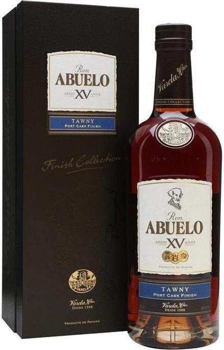 Ron Abuelo Añejo XV Años TAWNY Port Cask Finish 40% Vol. 0,7l in Giftbox