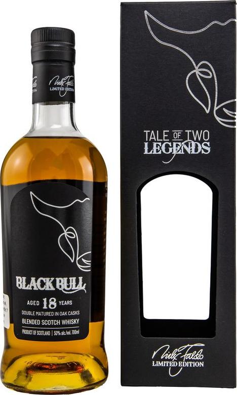 Black Bull 18 Year Old Blended Whisky Nick Faldo Limited Edition 50% Vol. 0,7l in Giftbox