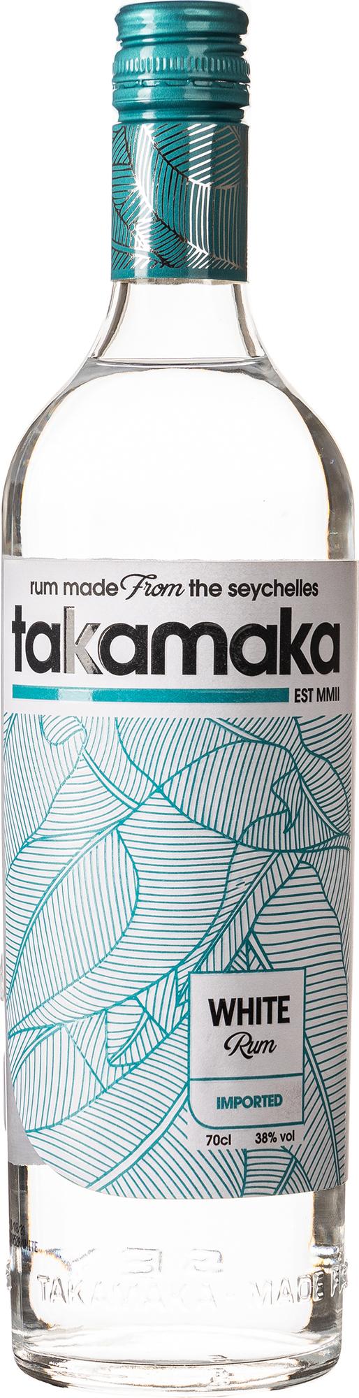 Takamaka WHITE Rum 38% Vol. 0,7l