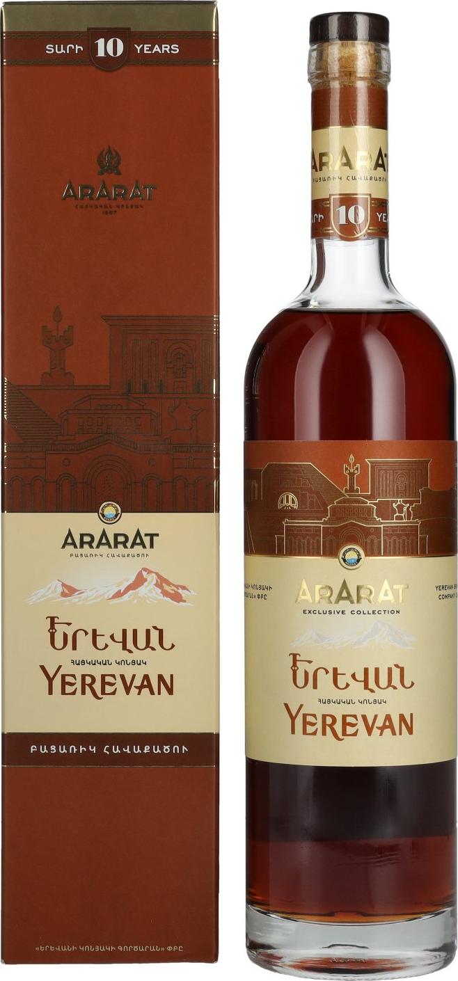 Ararat Yerevan 10 Years Old Exclusive Collection 57% Vol. 0,75l in Giftbox