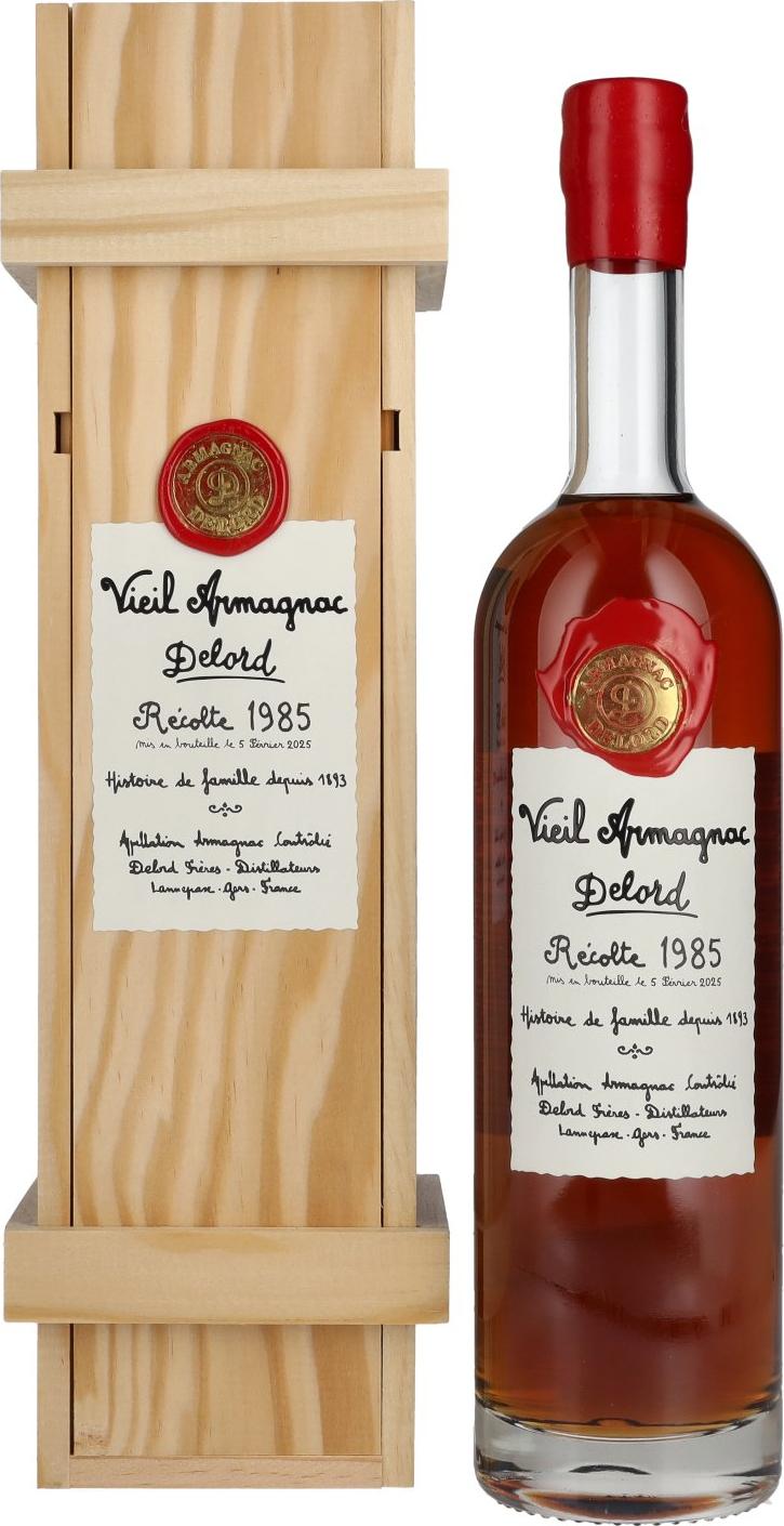 Armagnac Delord Récolte 1985 40% Vol. 0,7l