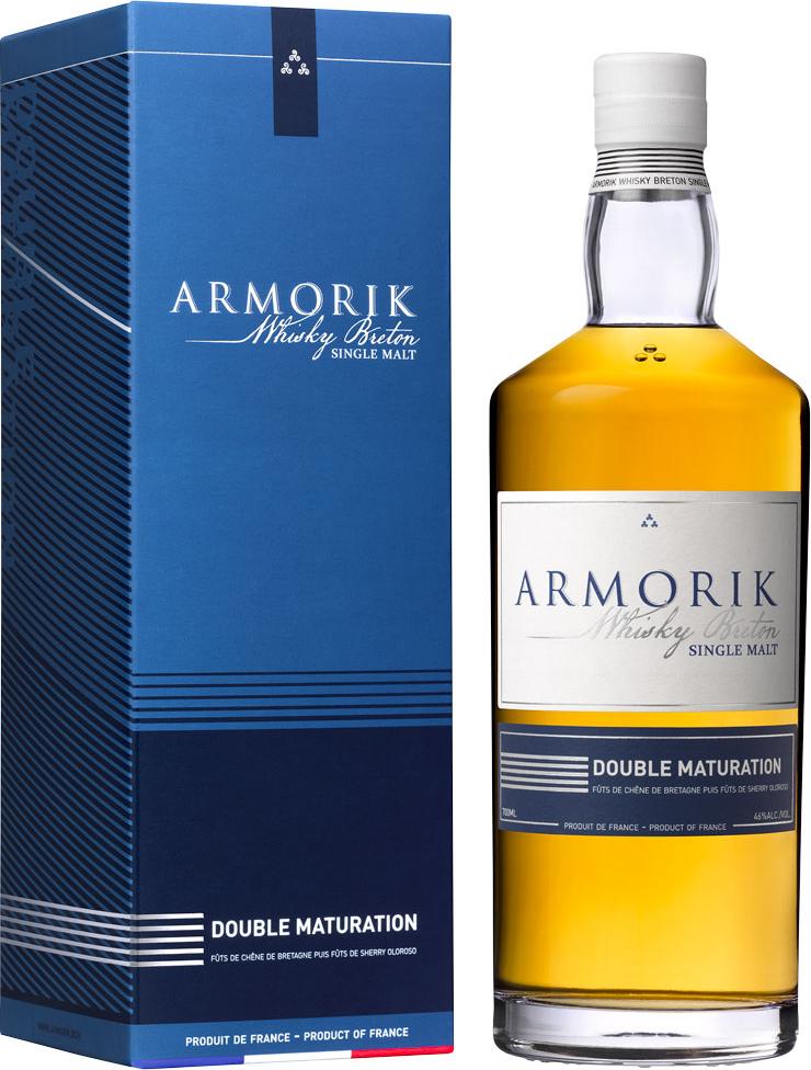 Armorik DOUBLE MATURATION Whisky Breton Single Malt 46% Vol. 0,7l in Giftbox