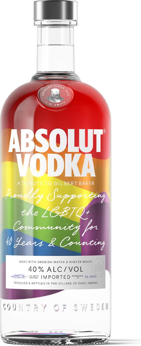 Absolut PRIDE Rainbow Colors Limited Edition 40% Vol. 0,7l