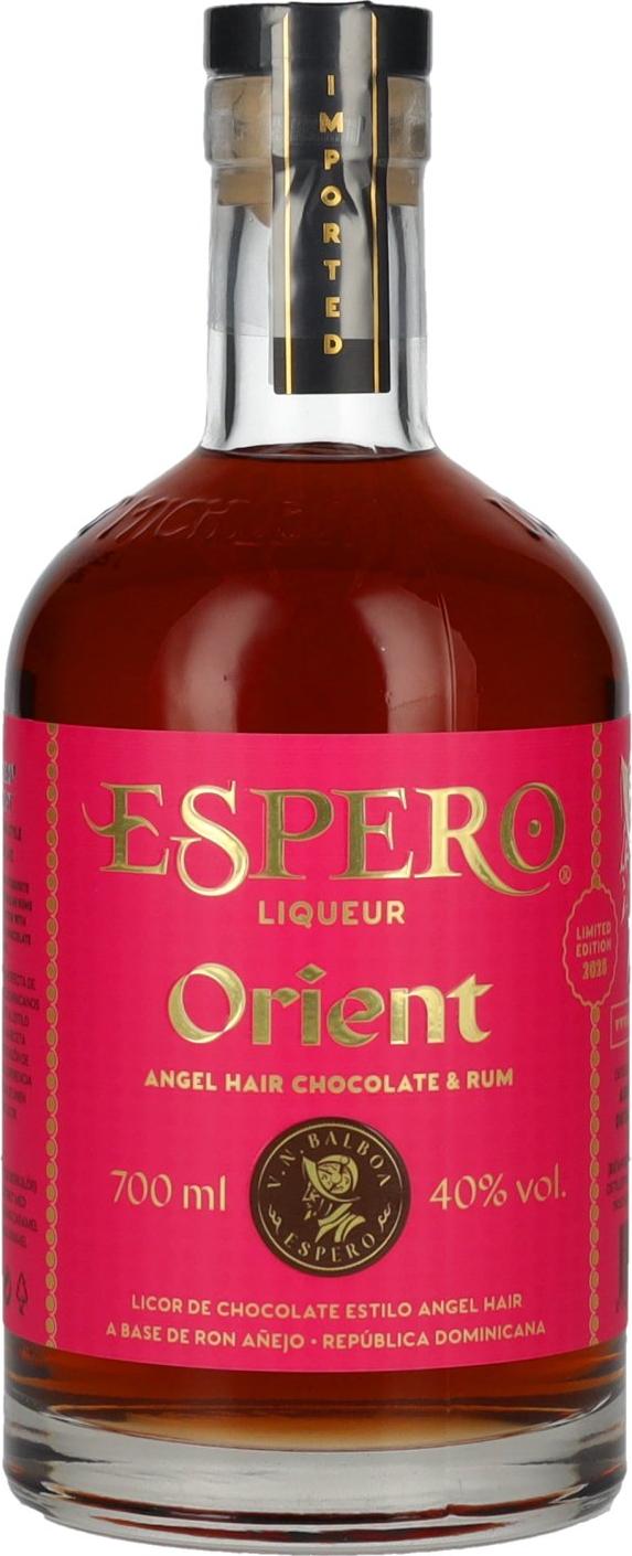 Ron Espero ORIENT Angel Hair Chocolate & Rum Liqueur Limited Edition 40% Vol. 0,7l