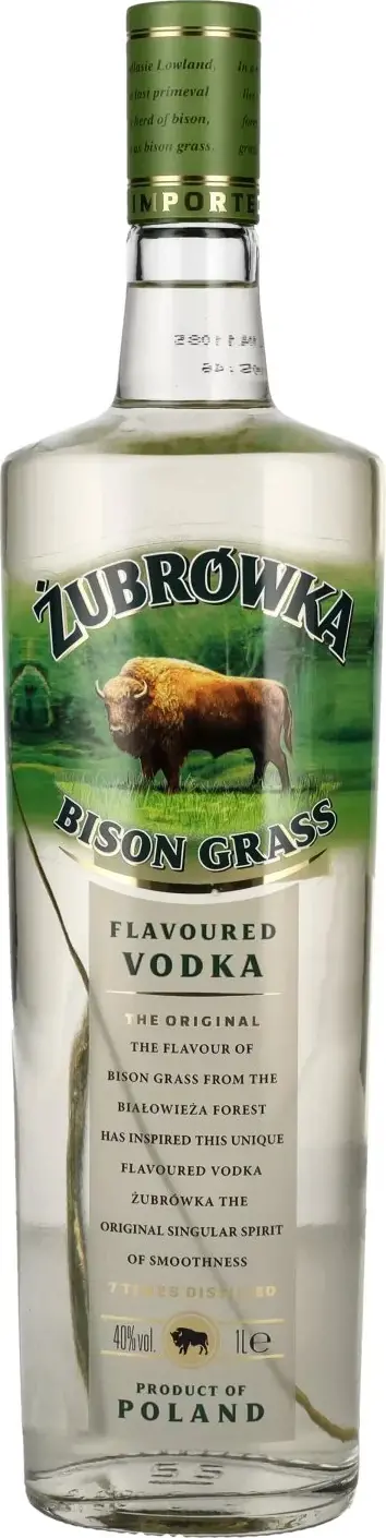 Žubrowka BISON GRASS Flavoured Vodka 40% Vol. 1l