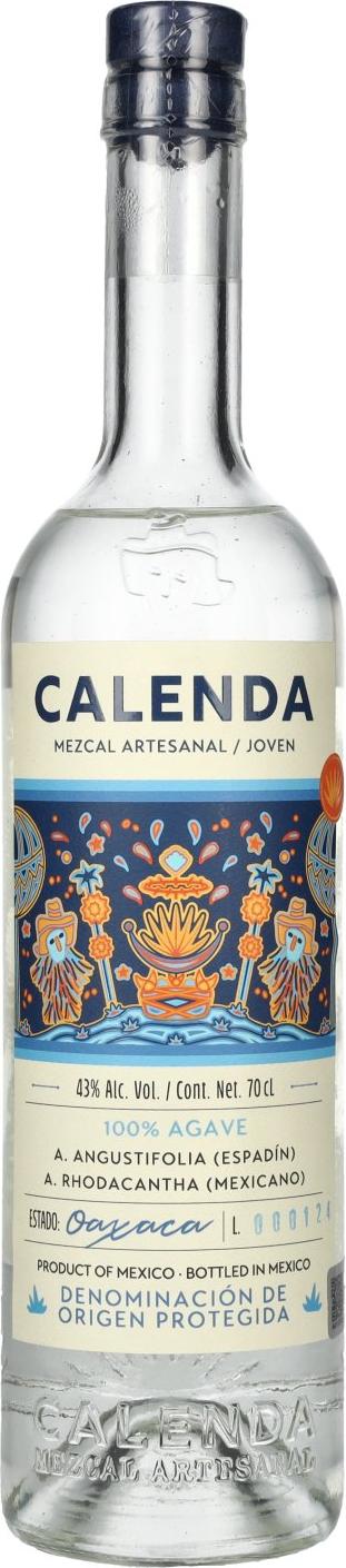 Mezcal Calenda 100% Agave DOP 43% Vol. 0,7l